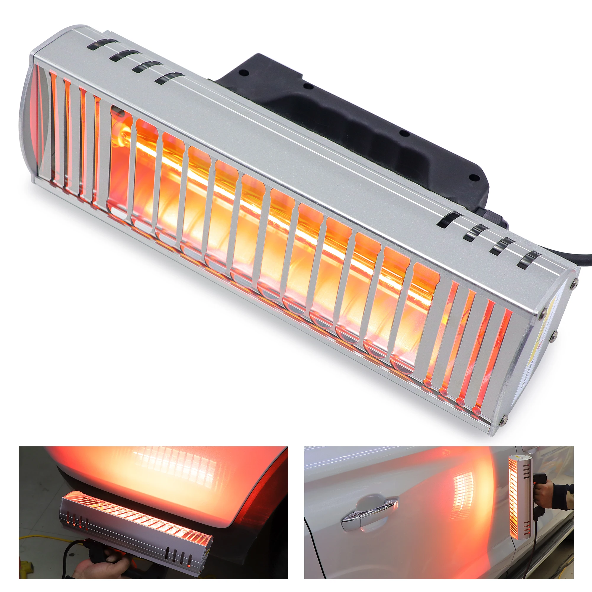 

Baking Infrared Paint Curing Lamp 1000W Short Wave Infrared Heater Handheld Car Bodywork Repair Paint Dryer