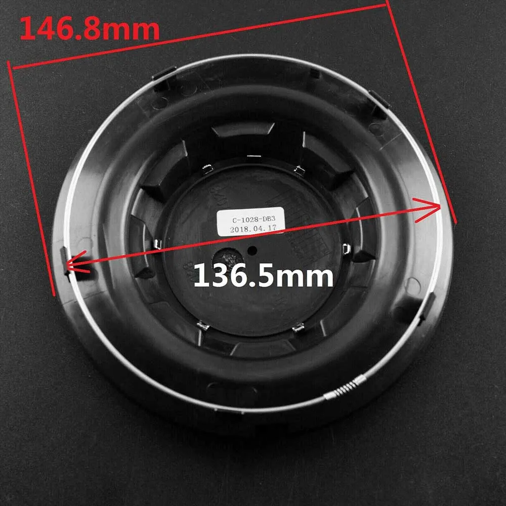 

ABS Plastic Wheel Centre Accessories Black Cap For CLS W219 Wheel 147mm(5.78in)