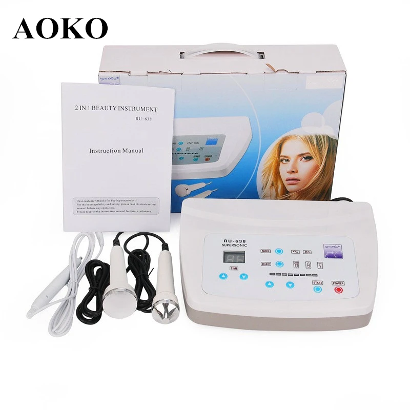 

AOKO Ultrasonic Skin Care Machine Blemishes Wrinkle Removal High Frequency Face Lifting Anti Aging Beauty Facial Massage Machine