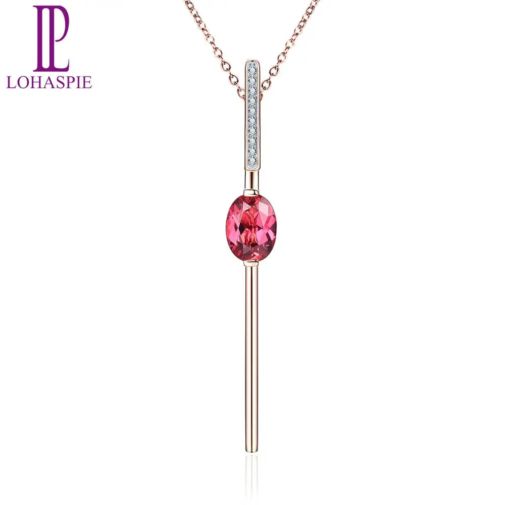 Колье с бриллиантами для женщин из розового золота 18 карат|Ожерелья| |