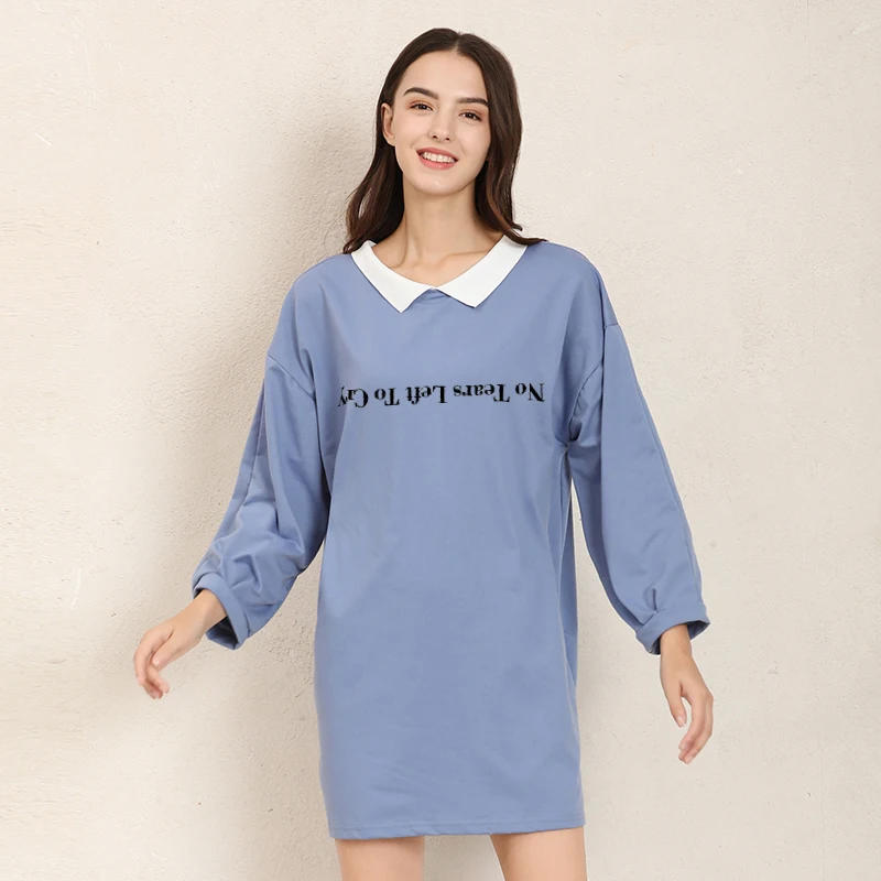 Женский Повседневный хлопковый сарафан без слез LEFT TO CRY свободный с длинным