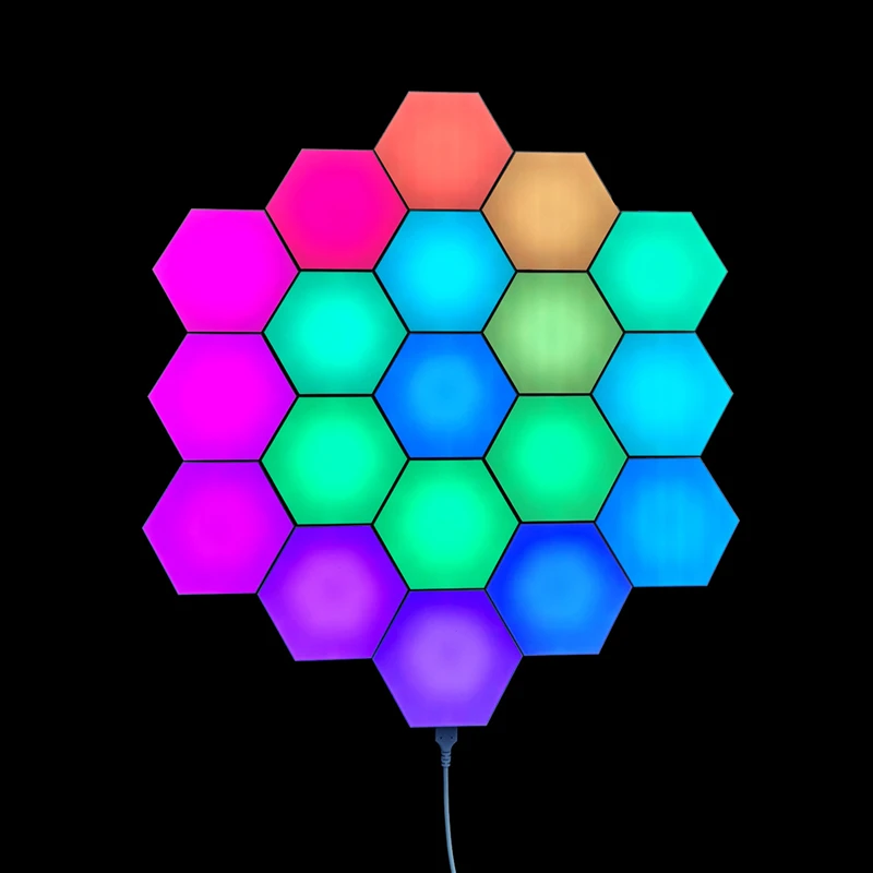 Remote Control Aurora Lamp Touch Control Led Hexagonal Lamp Honeycomb Module Light Quantum Night Light Creative Rgb Home Decor shapiro moshe quantum control of molecular processes