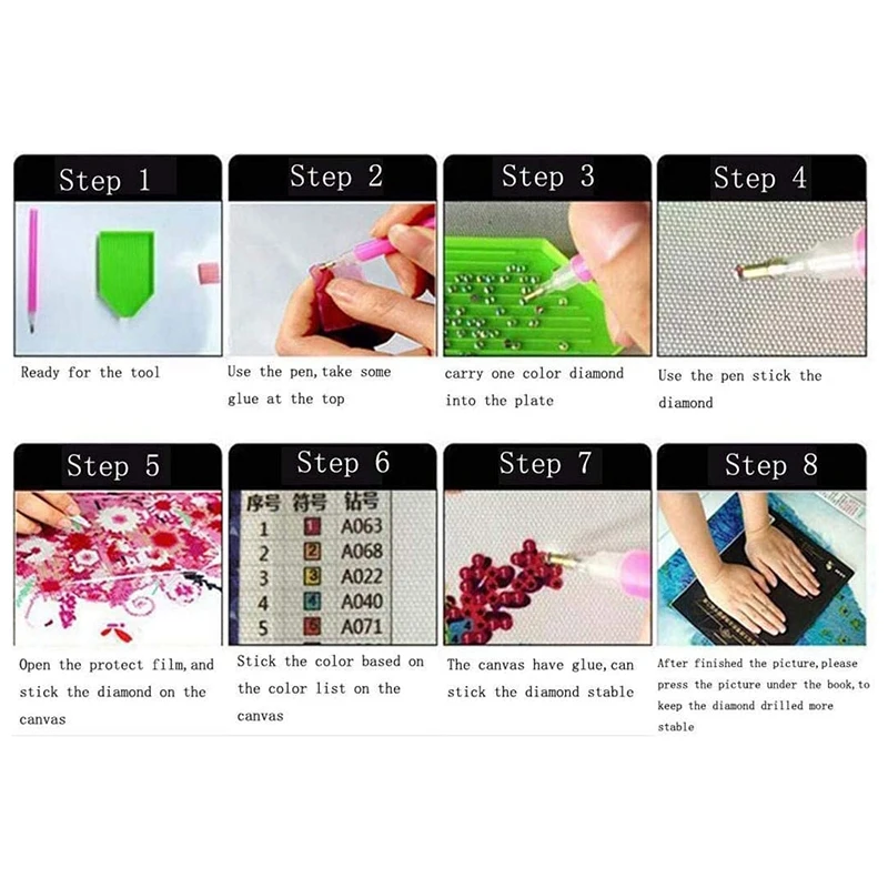 

DIY Diamond Painting Cross-Stitch Craft Kit, Home Decoration of Wall Stickers, Animal Deer 30 x 37cm-ABUX