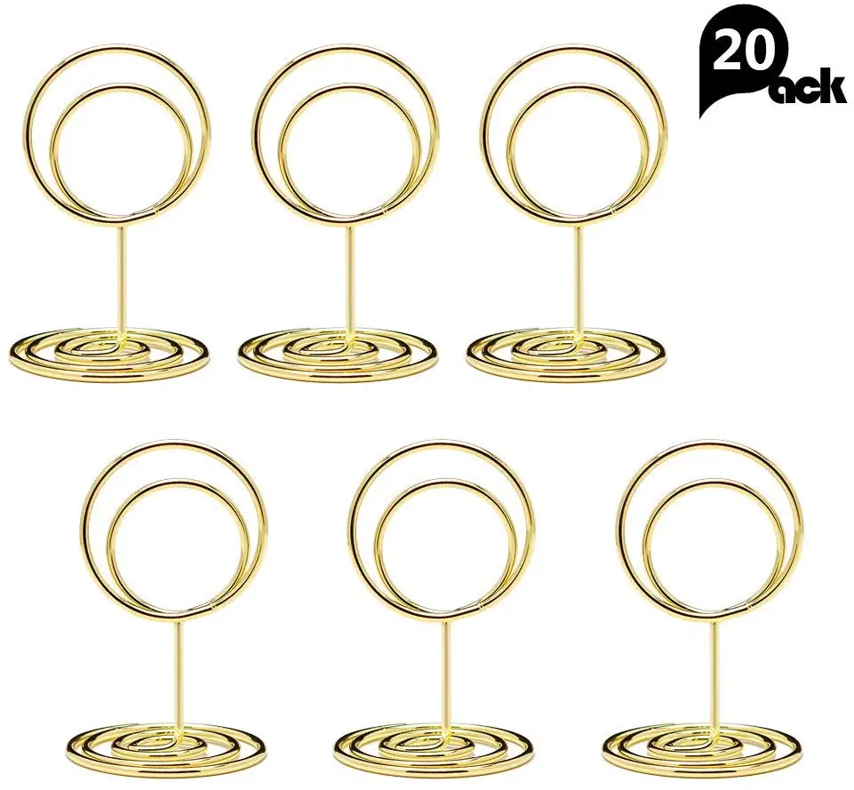 50 шт. мини-держатели для карт милые настольные подставки под номера элегантный