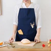 ins nordic creative apron minimalist korean version of the stylish kitchen personality apron kitchen cooking baking apron