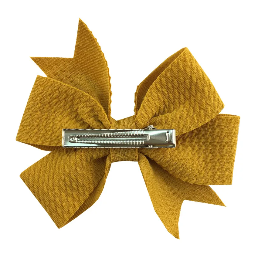 Оптовая продажа 120 шт./лот вафельная ткань SIYUAN бант для волос с клипсой девочек 9