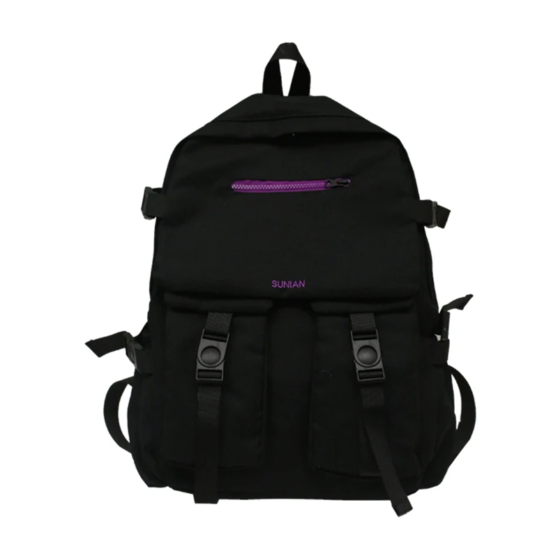 

HOT Original Design Schoolbag High School Students Hip Hop Tooling Wind Street Shooting Large Capacity Backpack Female Backpack