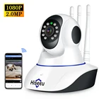 IP-камера Hiseeu, 2 МП, 1080P, Wi-Fi, 2 Мп, панорамирование, наклон, двусторонняя аудиосвязь, управление через приложение с телефона, обнаружение движения, слот для карт TF