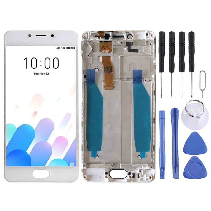 ЖК экран и дигитайзер в сборе с рамкой для Meizu Meilan A5 / M5c|Экраны мобильных