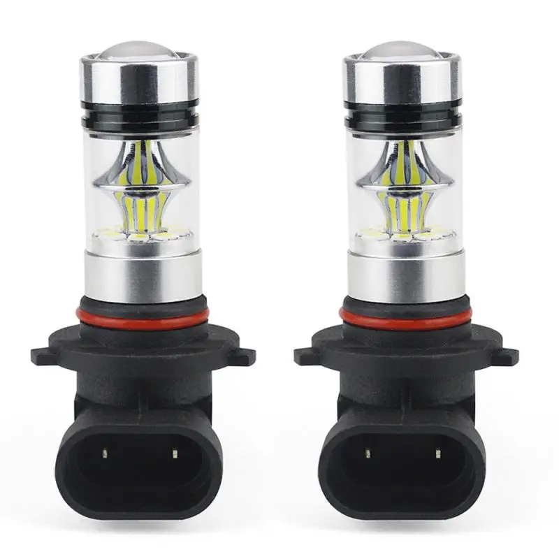 

High Power 2x 9005 HB3 100W 6000K Super White Daytime Running Light Cars Fog Lamp HID White Fog Light Bulb Driving Lamp LED Par