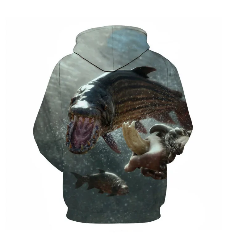 

New Men 3D Fishing Clothing Autumn Winter Warm Fishing Clothing Bass Jacket hat Outdoor Cycling Sport Sweatshirt Fishing Clothes
