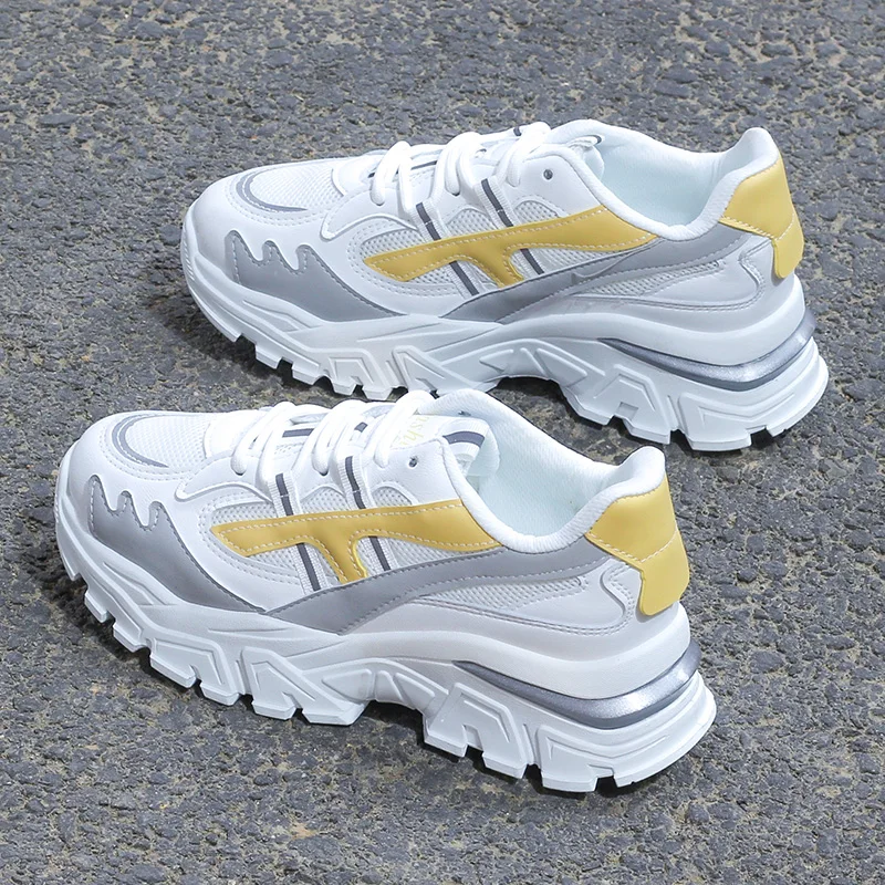 

Women's Chunky Sneakers Women Platform Sports Shoes 2021 Spring Ladies Vulcanized Shoe Designer Fashion Casual Shoe Basket Femme