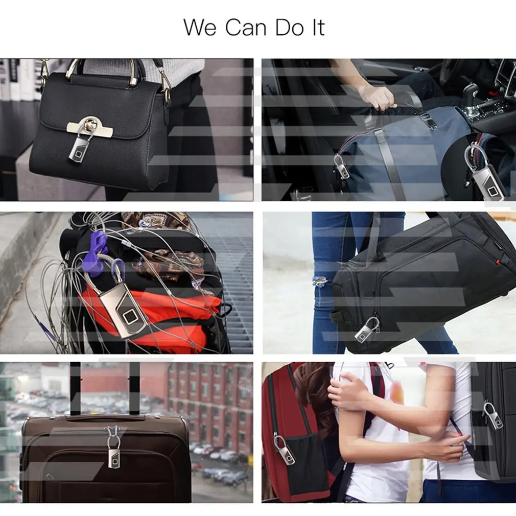 L1 Smart Keyless Fingerprint Lock Ip65 Anti-Theft Door Suitcase Padlock Security Luggage | Безопасность и защита