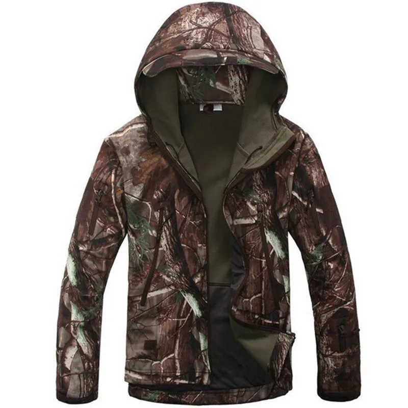 

Men's Tactical Jacket Camouflage Army Clothing Waterproof Multicam Male fleece Military Soldier Airsoft Combat Clothes