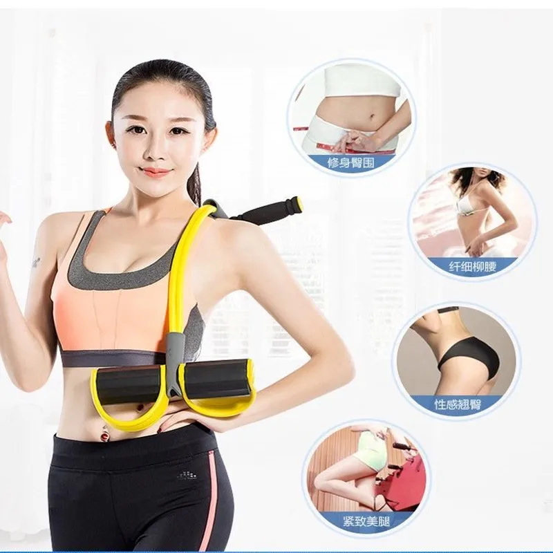 4 эспандера для фитнеса эластичный тренажер живота | Спорт и развлечения