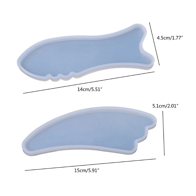 

Fish Bones Shape Gua Sha Board Epoxy Resin Mold Body Massager Board Silicone Mould DIY Crafts Jewelry Casting Tool