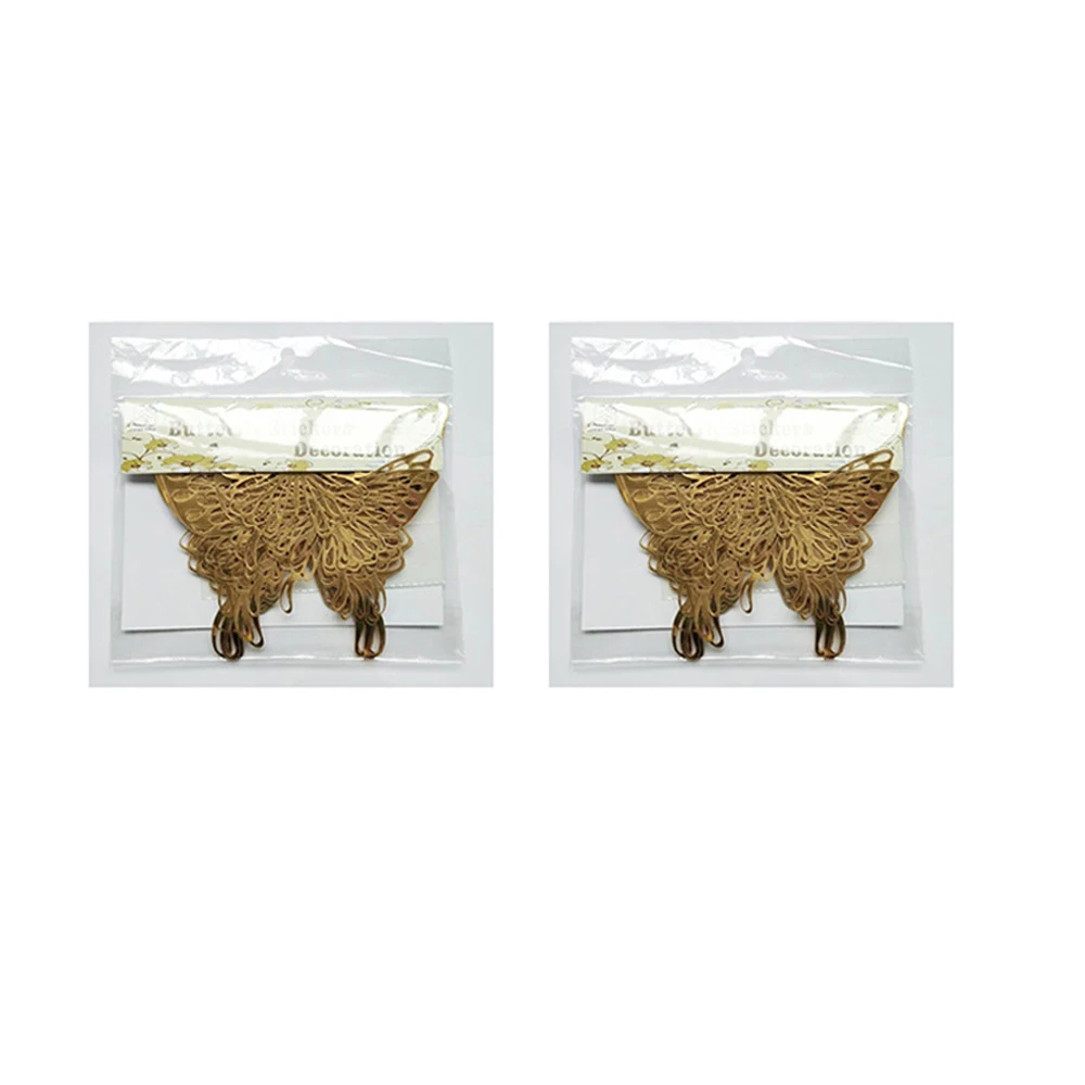 2 шт. полые 3D наклейки на стену в виде бабочек|Наклейки стену| |