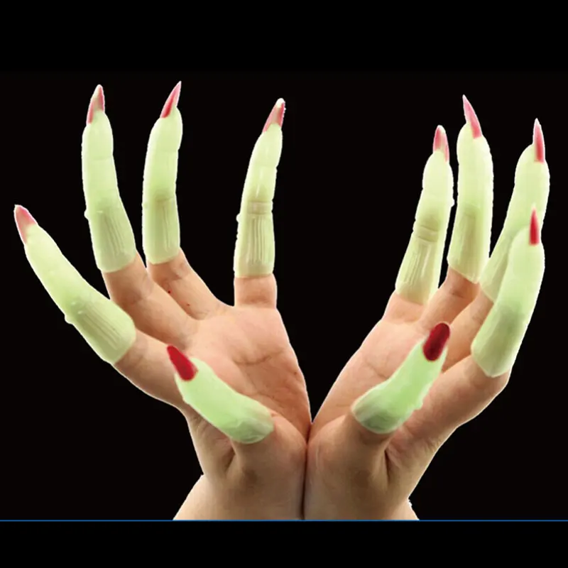 Светящаяся кобура для пальцев 10 шт./компл./набор аксессуары украшения Хэллоуина