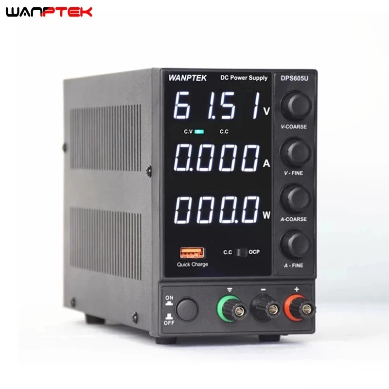 Wanptek USB Регулируемый источник питания постоянного тока 30 в 10 А лабораторный блок 60