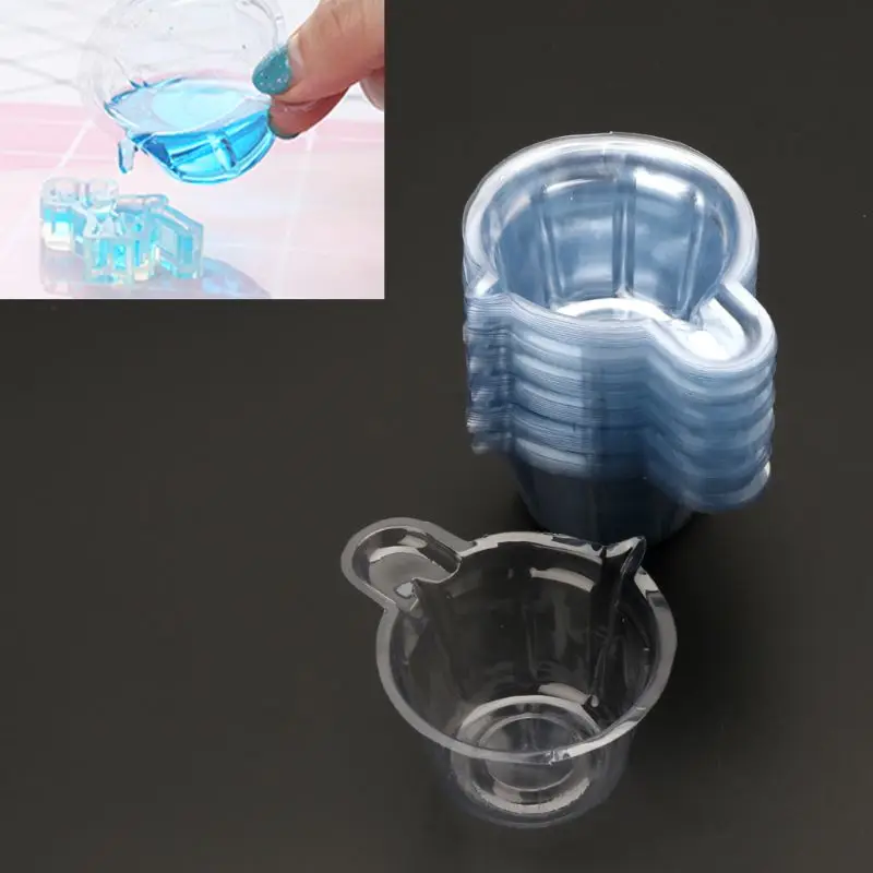 50Pcs 40ML Plastic Disposable Cups DIY Epoxy Resin Dispenser Jewelry Making Tool | Украшения и аксессуары