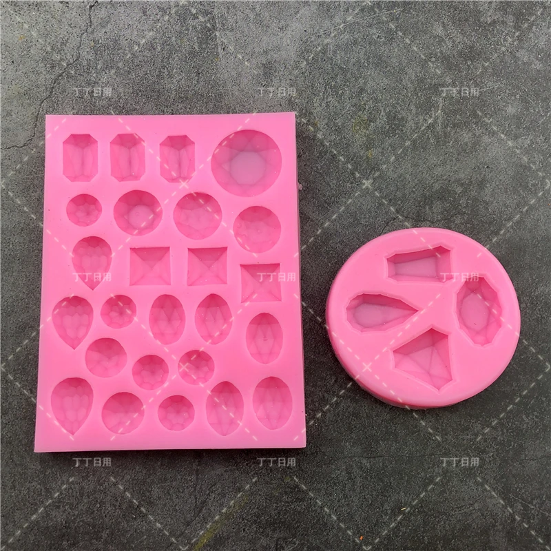Алмазный кристалл в форме драгоценного камня силиконовое мыло для помадки 3D желе