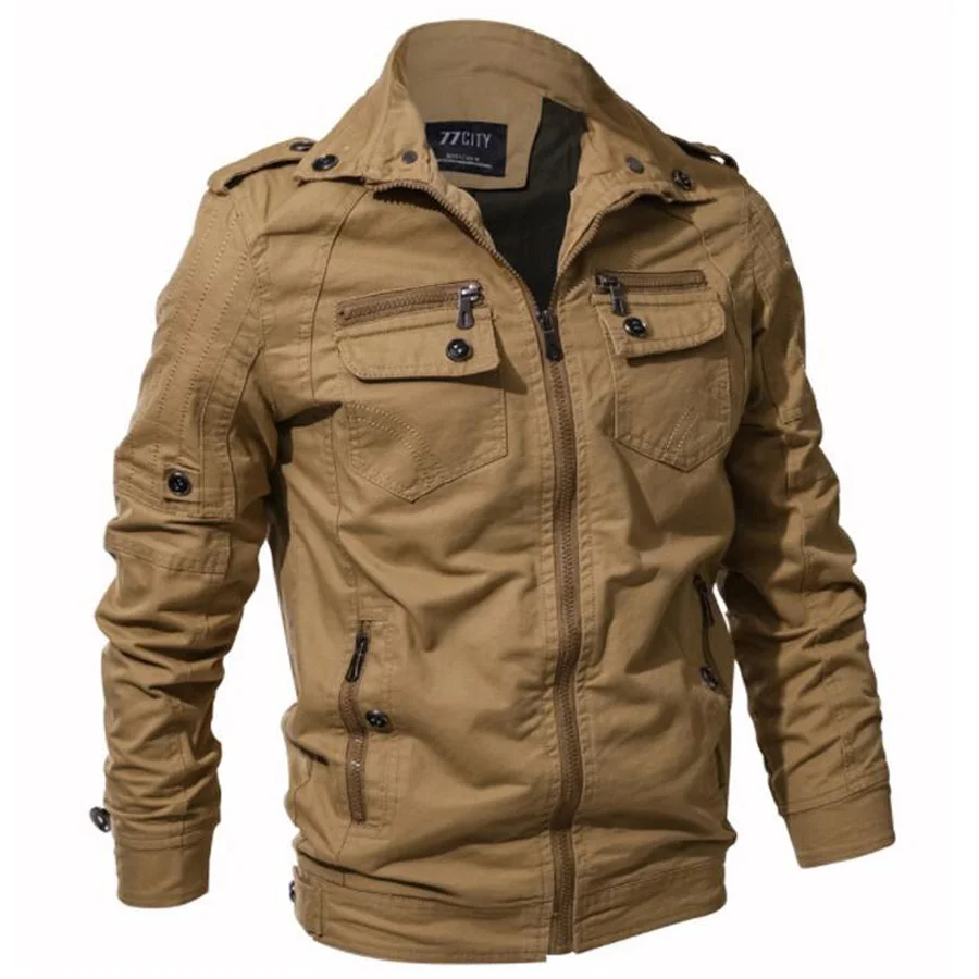 

Мужская весенне-осенняя куртка в стиле милитари, размеры до 6XL