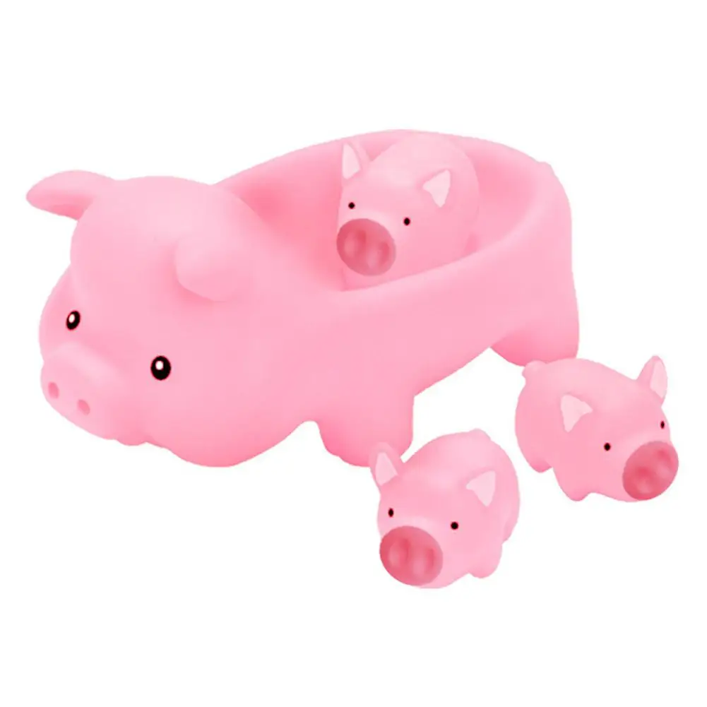 Kuulee 4 шт. игрушки для душа малышей детская игрушка кукла игры в воду свинка