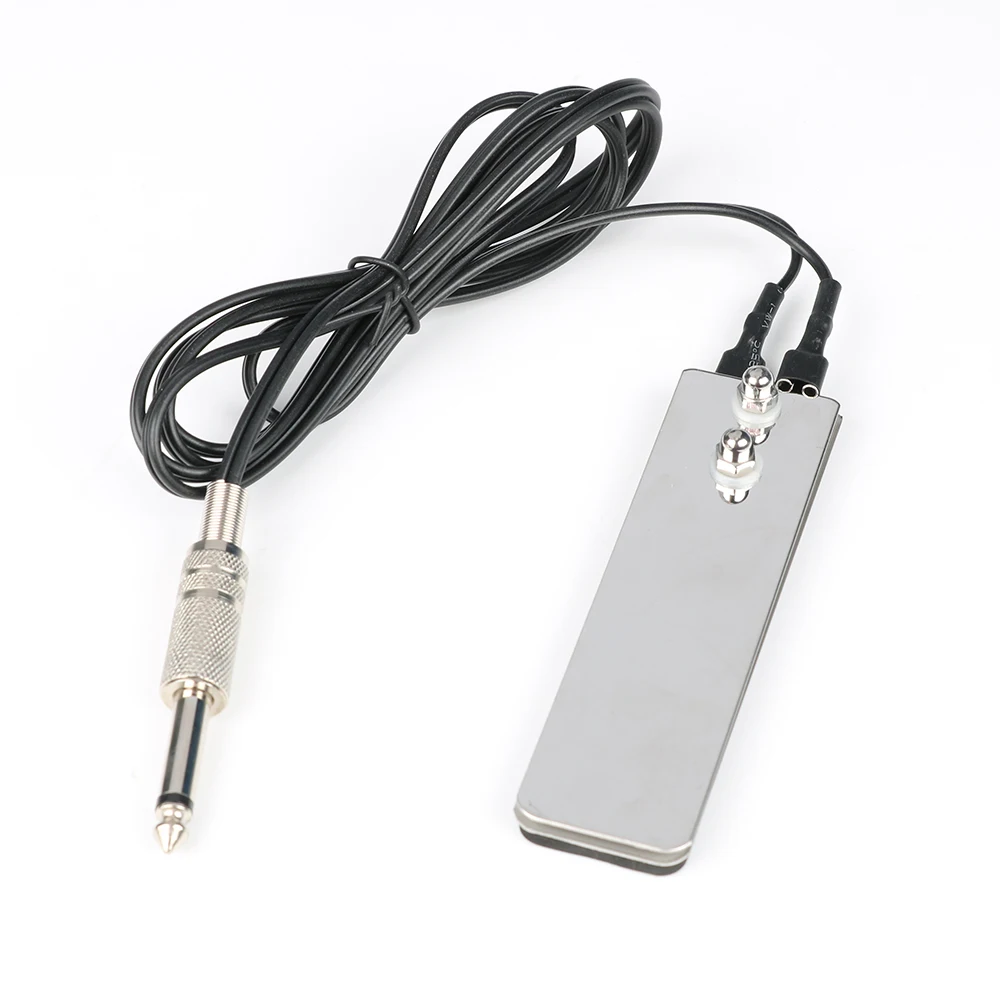 

Tattoo Power Supply Foot Switch Machine Mini Stainless Steel Sensitive Square Pedal 1.5m Clip Cord Tattoo Accessories