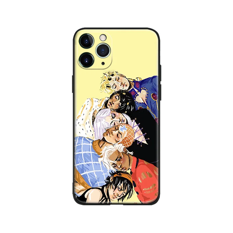 vento aureo jojos bizarre anime soft silicone tpu phone case cover shell for iphone se 6 6s 7 8 plus x xr xs 11 12 mini pro max free global shipping
