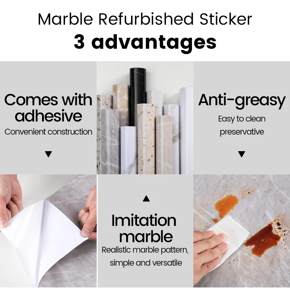 Новые современные наклейки для кухни водонепроницаемые маслостойкие