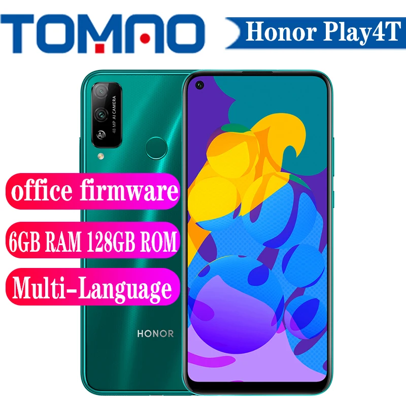 Оригинальный Honor Play station 4 т Мобильный телефон 6 ГБ Оперативная память 64 Гб 128