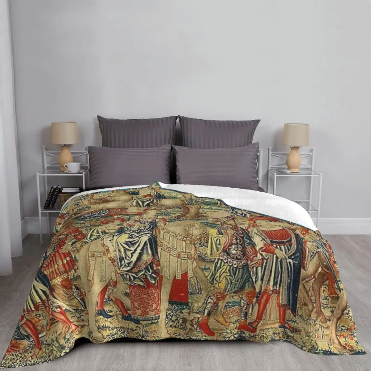 

Средневековое одеяло, покрывало для кровати, плед, муслиновое одеяло, одеяла и одеяло