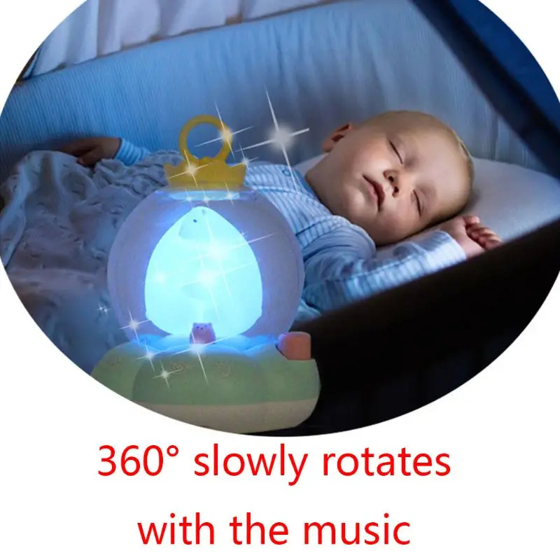 

Baby Rattles Crib Moving Rotating Bed Mobile Toy Holder Musical Box Projection 0-12 Months Newborn Infant Toys