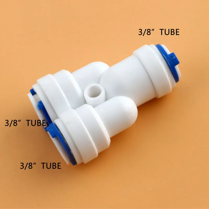 3/8 "до 3/8" Y Тип тройник 3 Way трубка для быстрого подключения подходит воды при