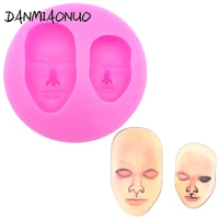 danmiaonuo a0009067 face candy molds stencils for cake and cookies chocolate bar moule a gateaux silicone round cake mold