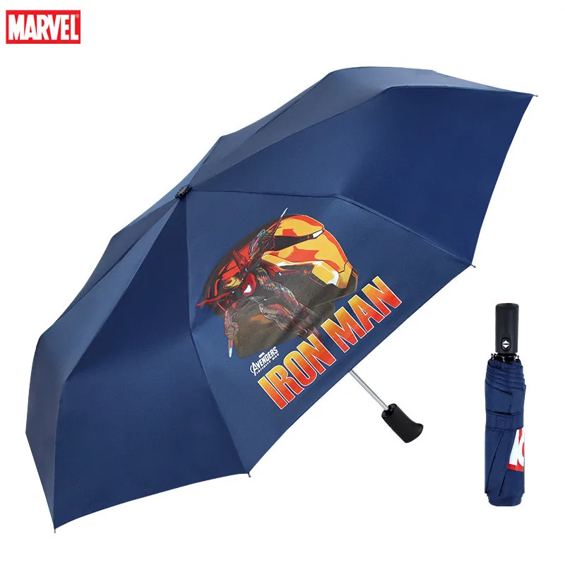 Железный человек Человек паук для взрослых мужчин и женщин черный зонтик раза