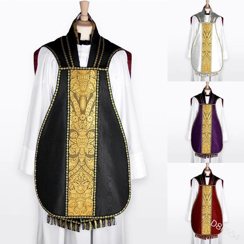 Хэллоуин Для мужчин средневековый Ретро шалевая накидка Молитва печать халаты