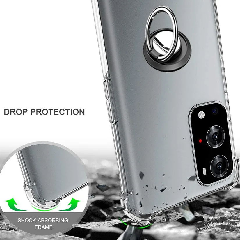 

Ring Holder Case For One plus 9 Case & Glass,Silicone Anti-knock Cover Oneplus Nord 8 T 8T Oneplus9 Phone Funda Oneplus 9 case