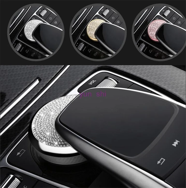 Роскошный декоративный колпачок для автомобильного мультимедиа 3 цвета наклейка