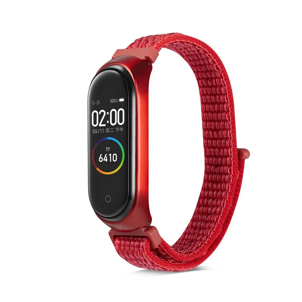 Нейлон Mi Band Watch Band для Mi 3 4 браслет ремешок сменный ремешок для часов Браслет Смарт-часы аксессуары