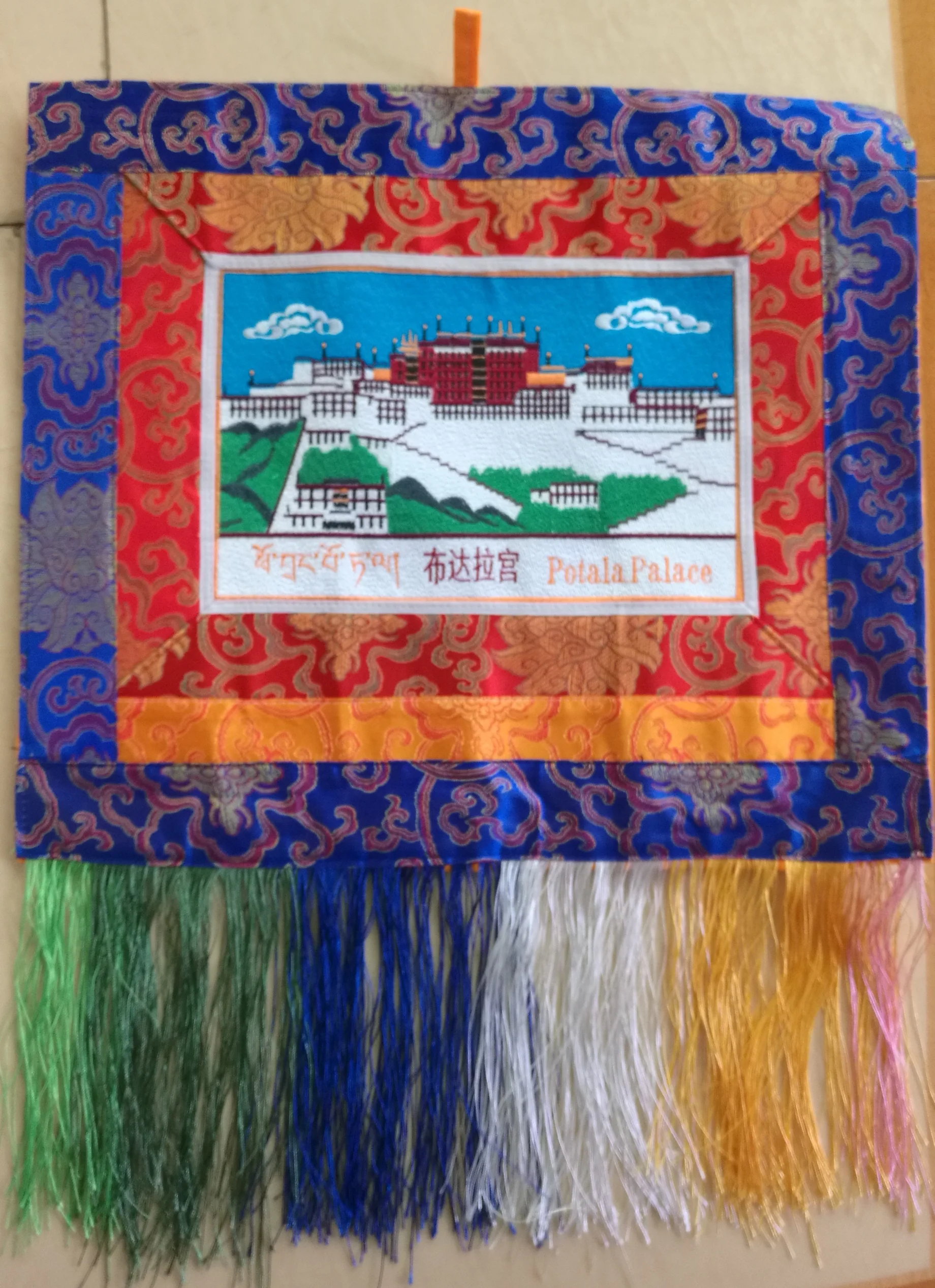 TBC985 Тибетский буддистский молитвенный флаги 39X47cm Тибет легких Ta ветер фоны для