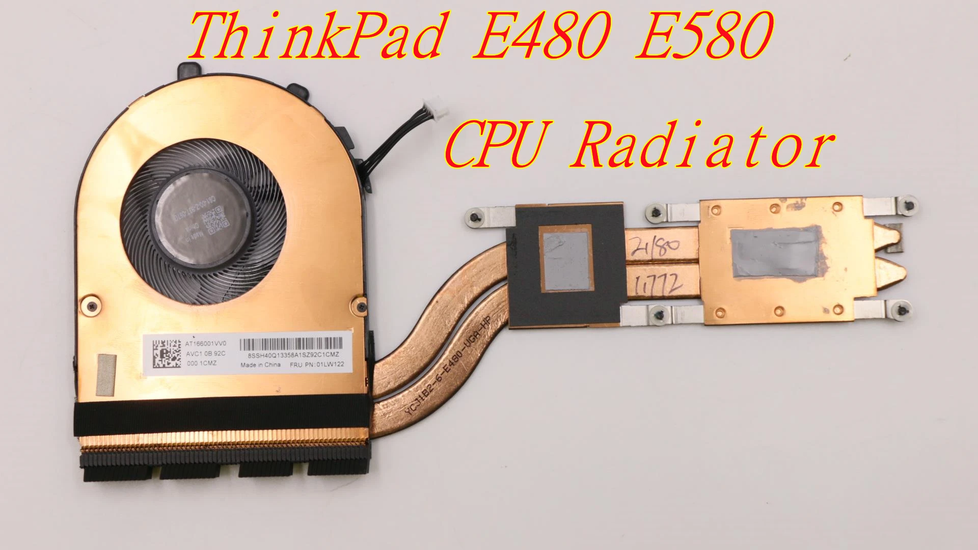 Новый/оригинальный радиатор для Lenovo ThinkPad E480 E580 с дискретной графикой термокулер