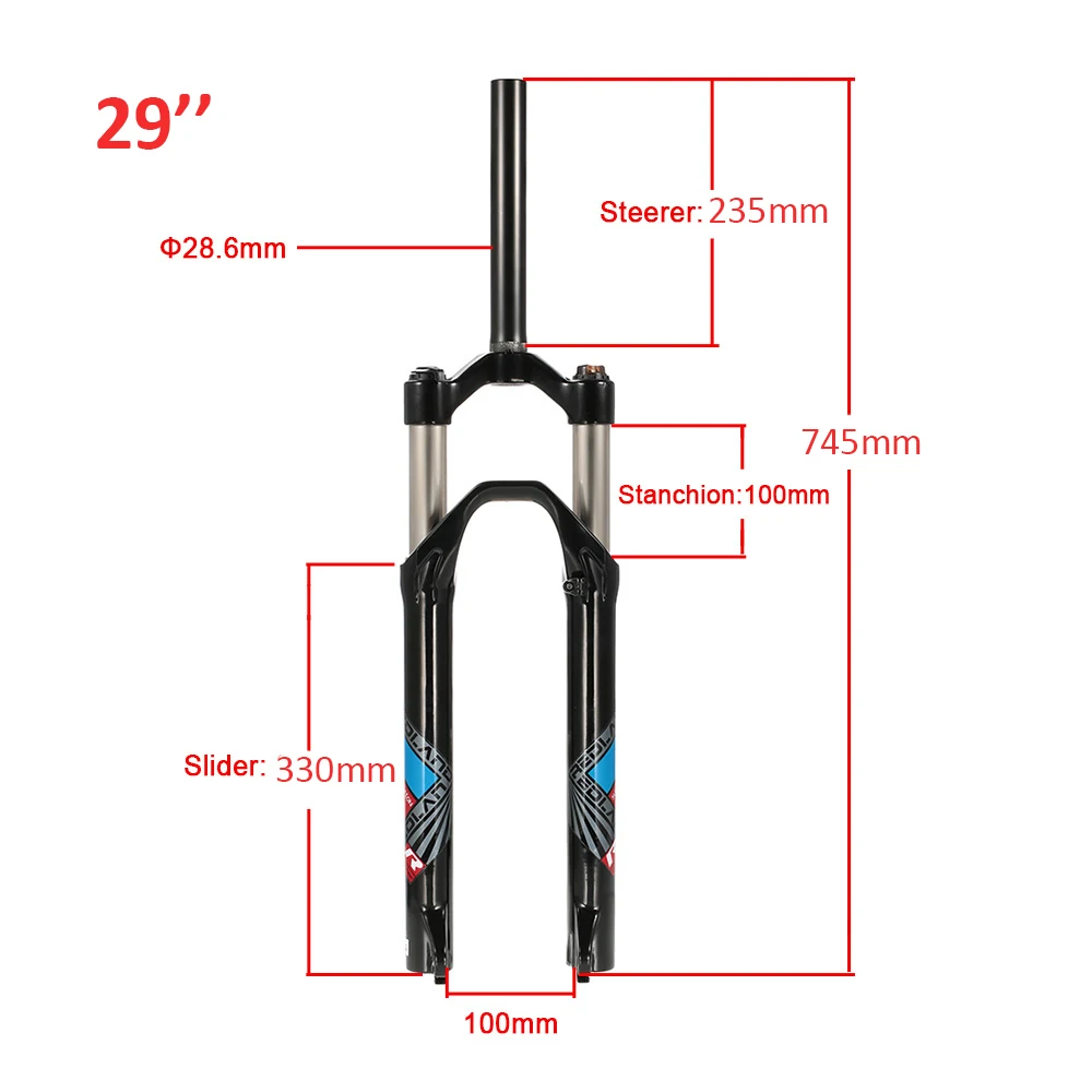 

Сверхлегкая передняя вилка для горного велосипеда, 29 дюймов, масло/пружина, велосипед аксессуары детали, Велосипедная вилка