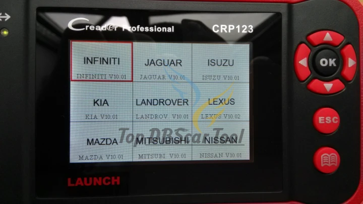 100% Оригинальный считыватель кодов LAUNCH Creader Professional CRP123 VII + Программное