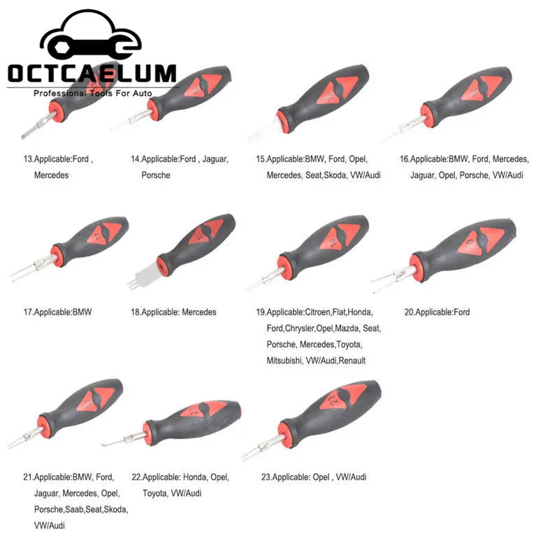 23 шт. универсальный набор инструментов для снятия клемм BMW Benz VW Ford Honda Audi Mazda Fiat Toyota