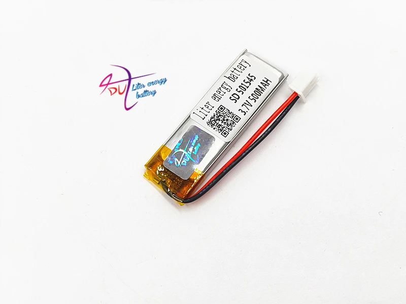 JST 2.54mm 2pin 501545 500mAh 501646 3.7V lithium polymer battery recording pen business | Электроника