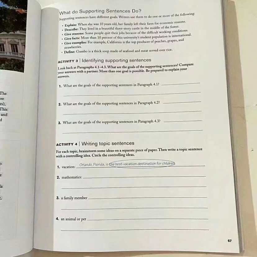 

6PCS/Set Great Writing Elementary Middle and High School National Geographic Writing Textbook Fifth Edition English Picture Book