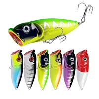 wobbler fishing lure with 6 hooks 6 5cm12g floating crankbait artificial bait poper pesca carp pike for sea tuna fishing lure