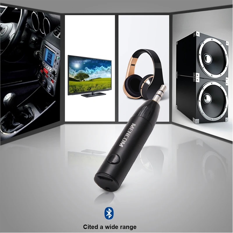 Мини беспроводной автомобильный комплект Bluetooth гарнитура 3 5 мм разъем AUX аудио