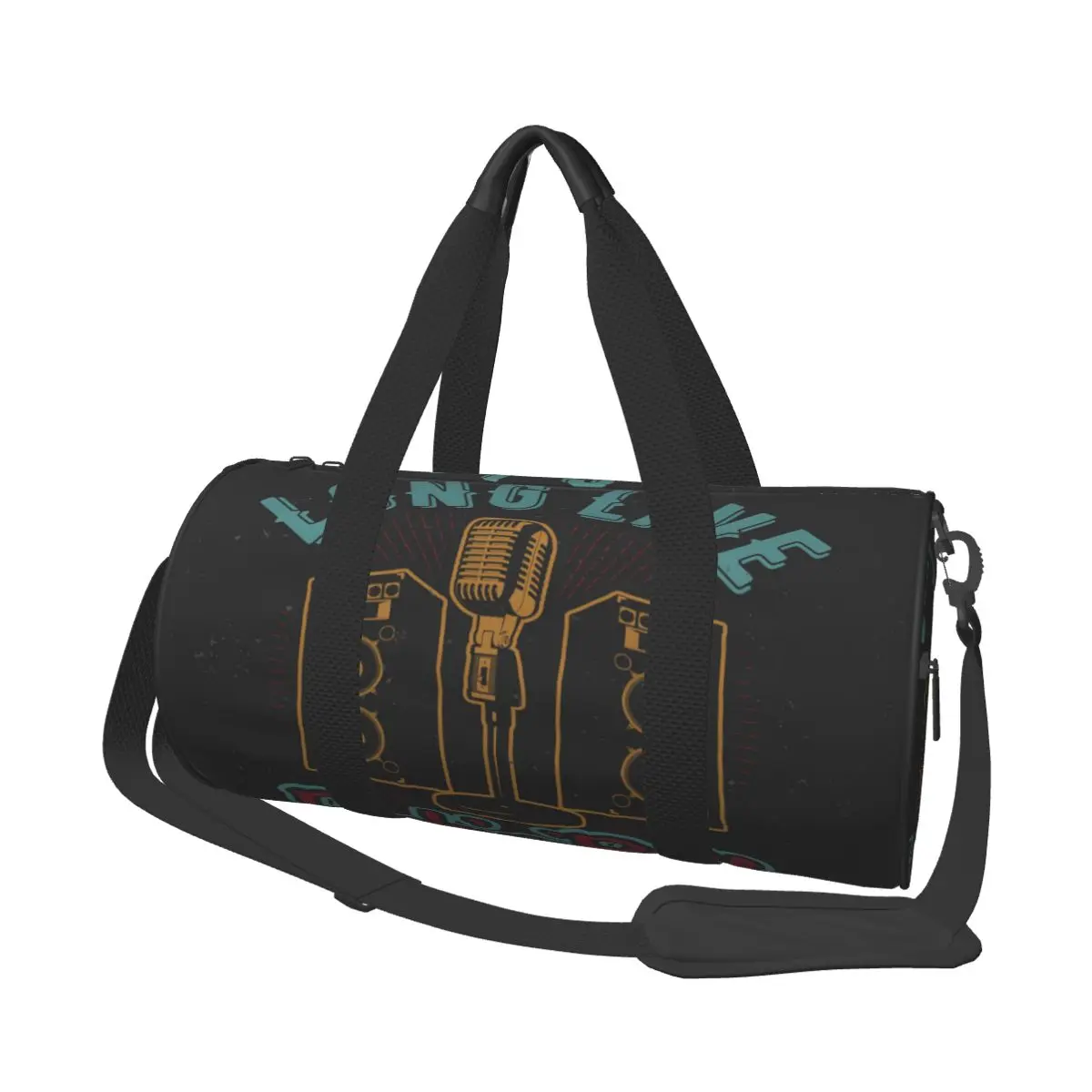 

2021 Travel Bag Rock N Roll With Long Live Exercise Large Capacity Yoga Bag Sports Training Fitness Bag